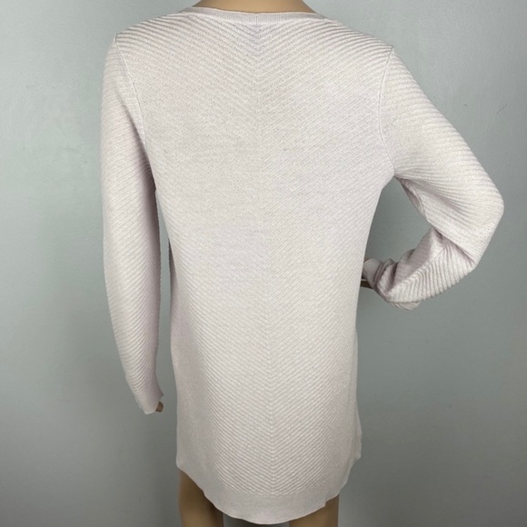 NEW EILEEN FISHER WOOL V-NECK TUNIC SWEATER - Picture 8 of 9
